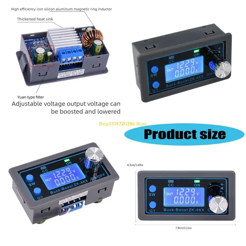 

K0EA DIY Programmable Direct current Power Supply Module With LCD Display Adjustable Bill Alterer