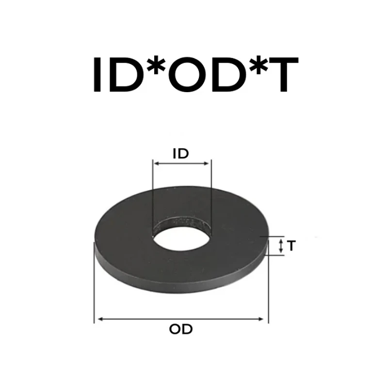M2 M2.5 M2.7 M3 M4 M5 M6 M8 M10 M12 M16 M20 Black Silicone Rubber Flat Washers Waterproof Seal Gasket O-Ring Gaskets