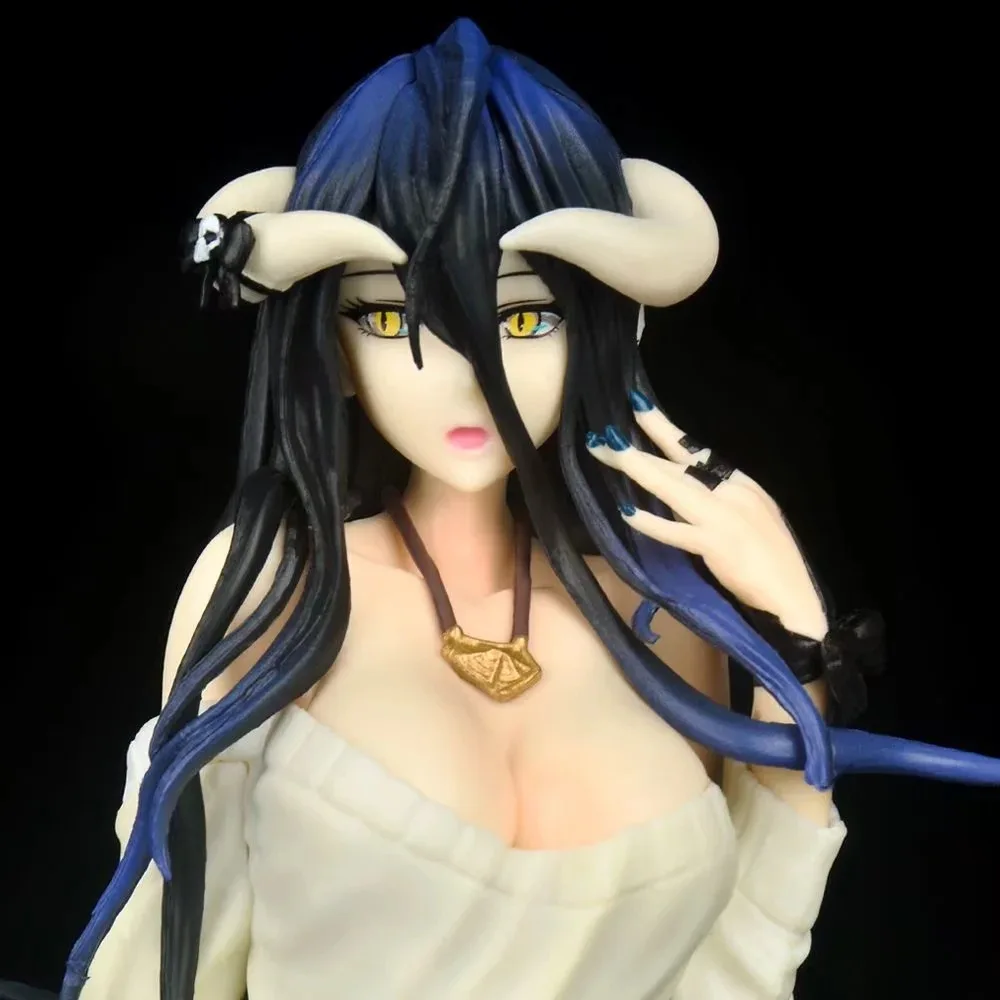 Nowy model lalki Overlord Anime Girl Figurki Latająca postawa Albedo Figurka akcji Figurki PVC Dekoracja samochodu Prezenty Zabawki dla dzieci