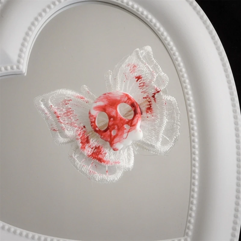 ヘッドヘアピンのためのユニークな暗いレトロスケルトンスチームパンクヘアクリップエンジェルアニメコスプレパーティー用ヘッドドレスヘアACCS