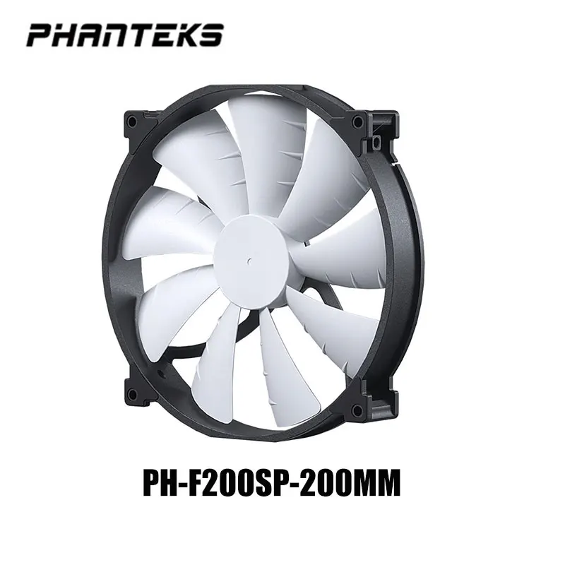 

PHANTEKS F200SP Black High Air Volume Computer Case Fan 200mm 4Pin PWM Quiet Cooling Fan FDB Hydraulic Bearings