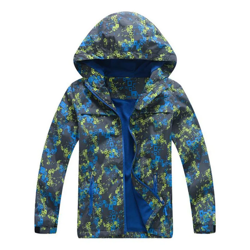 Outerwear Boy Waterproof Windproof Hoodieboys Jackets 2021 Spring Kids Sport Jackets Children Polar Fleece Warm Coats