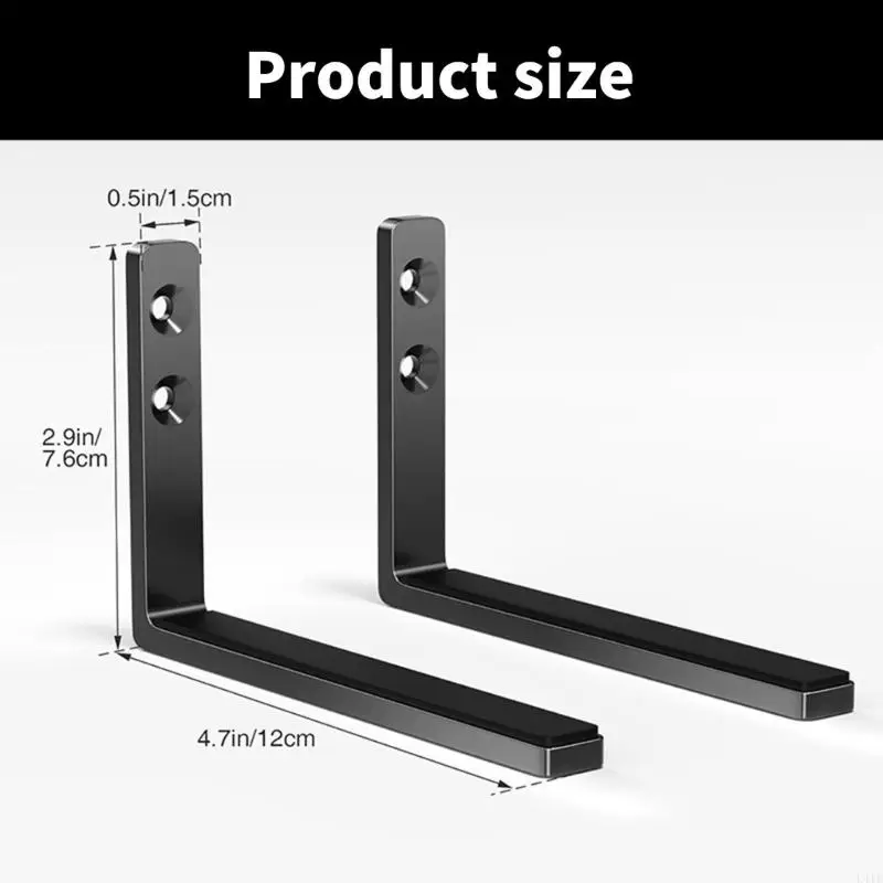 L41F Metal Soundbar Wall Mount مع قوس عمق قابل للتعديل لمساحة المعيشة الحديثة