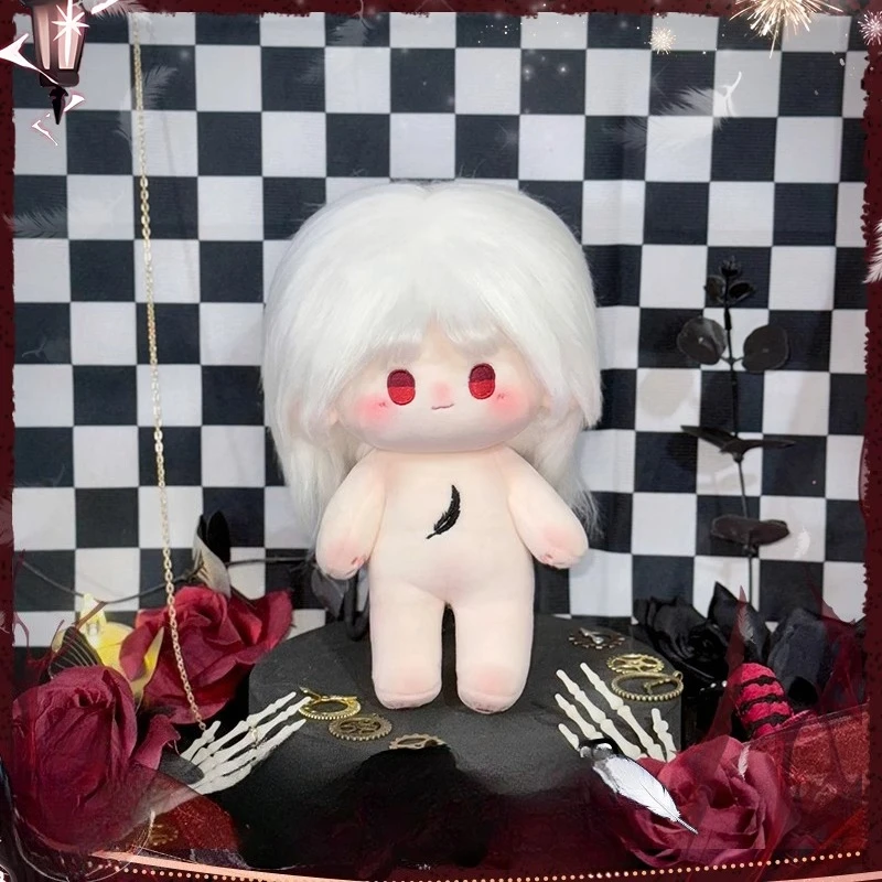 20cm Gra Miłość i głęboki kosmos Sylus Kawaii Cosplay Bawełniane ciało lalki Anime Dziewczyna Miękkie pluszowe figurki Kolekcja fanów Prezent