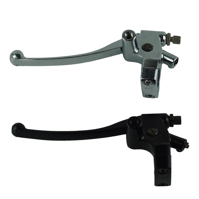 Universal 25mm Aluminum Alloy Motorcycle Front Left Brake Clutch Lever With Lens Holder For Honda Yamaha Suzuki