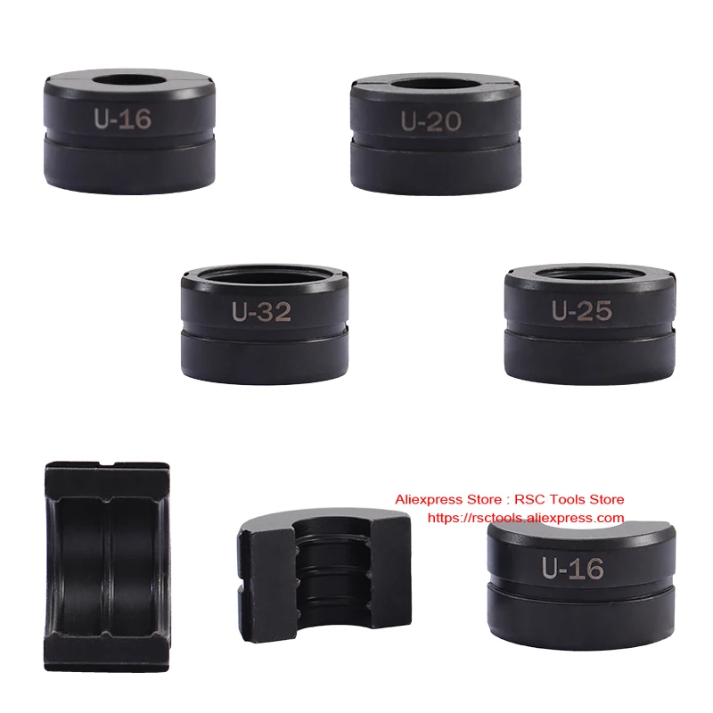 Troquel tipo U para herramienta de prensado de tuberías Pex, 16, 20, 25, 32mm, abrazadera de tubo de presión, CW-1632 de mandíbula, Kit de mordazas