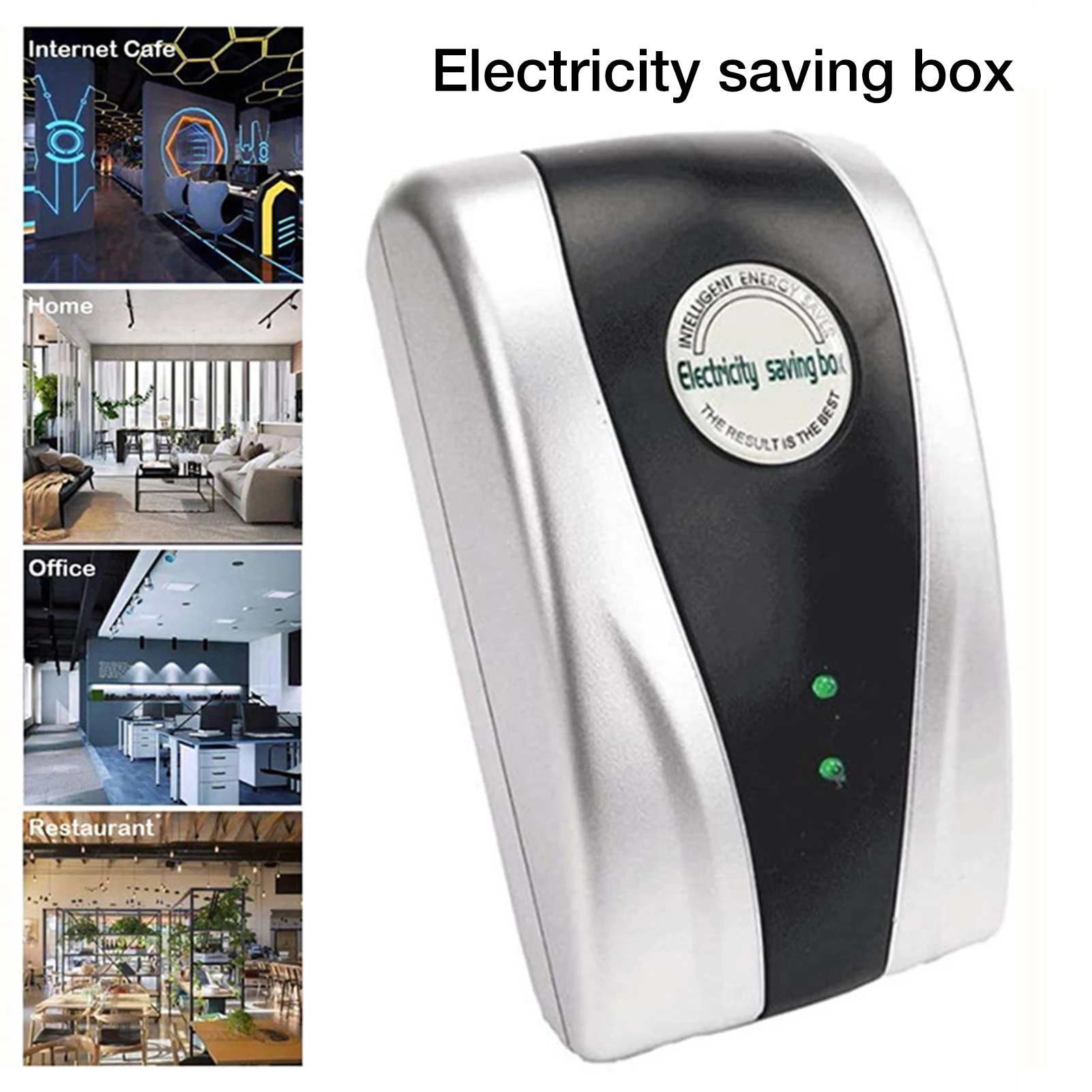 Intelligent Energy Saver 90V-250V New-Type Power Electricity Saving Box Digital Powerful Electricity Saving Device EU/UK/US Plug