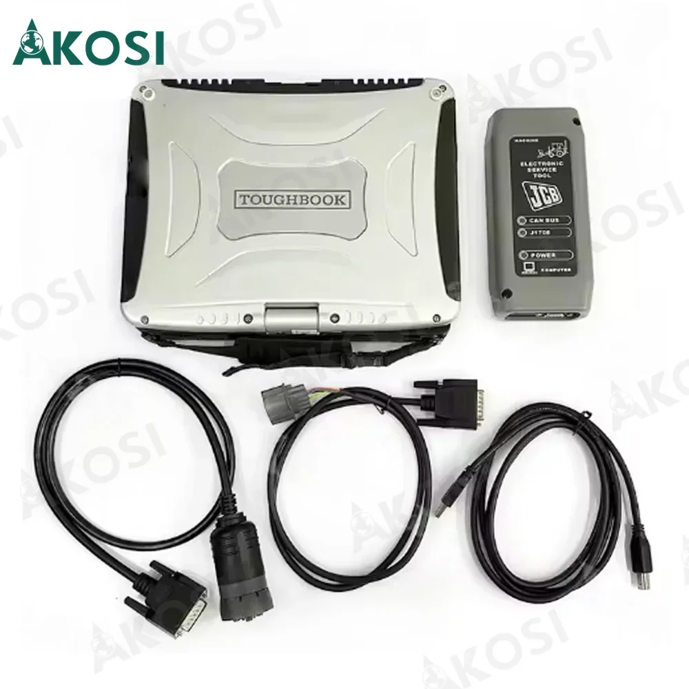 Excavator Diagnostic tool for JCB Electronic Service tool DLA JCB ServiceMaster Excavator Agricultural Diagnostic+CF19 laptop