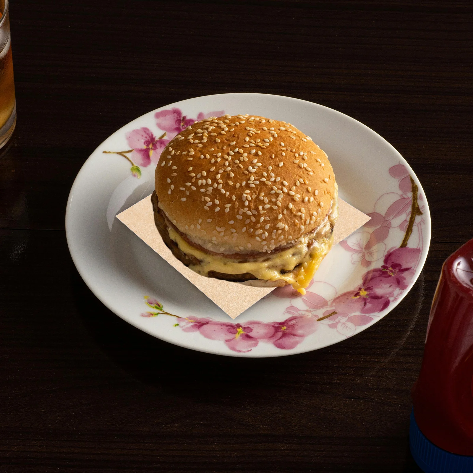 

500Pcs Hamburger Patties Paper Nonstick Square Sheets Food Safe Separating Paper Baking Wrapping Sheets for Restaurant Bbq Oven