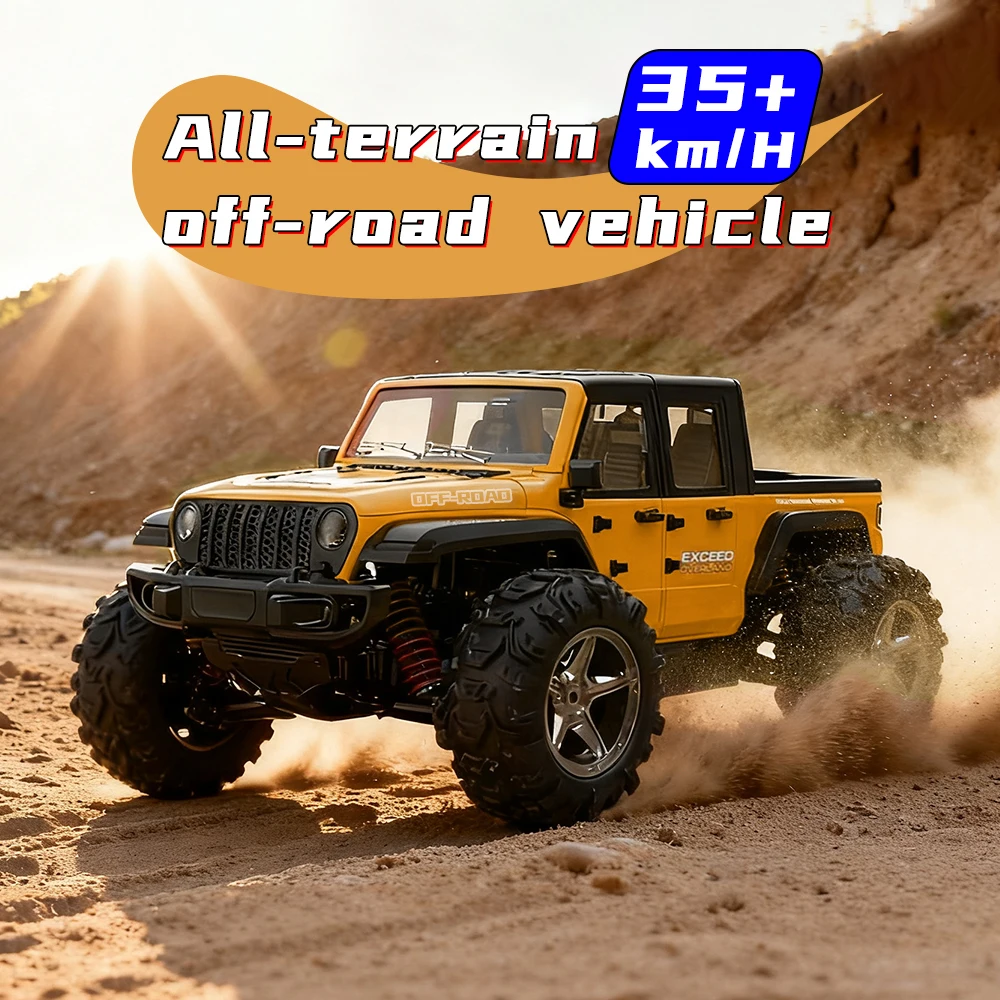 

Four-Wheel Drive Wrangler Off-Road Car 1:20 Scale 2.4G Waterproof High-Speed Racing Toy with Flashing Lights C8819 Gift for Kids
