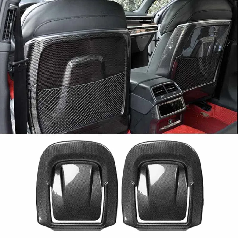 

Car seat anti-kick mat Car Seat Backrest anti-kick plate Carbon Fiber pattern For Audi A4 A4L A5 2017-2023 Auto Accessories