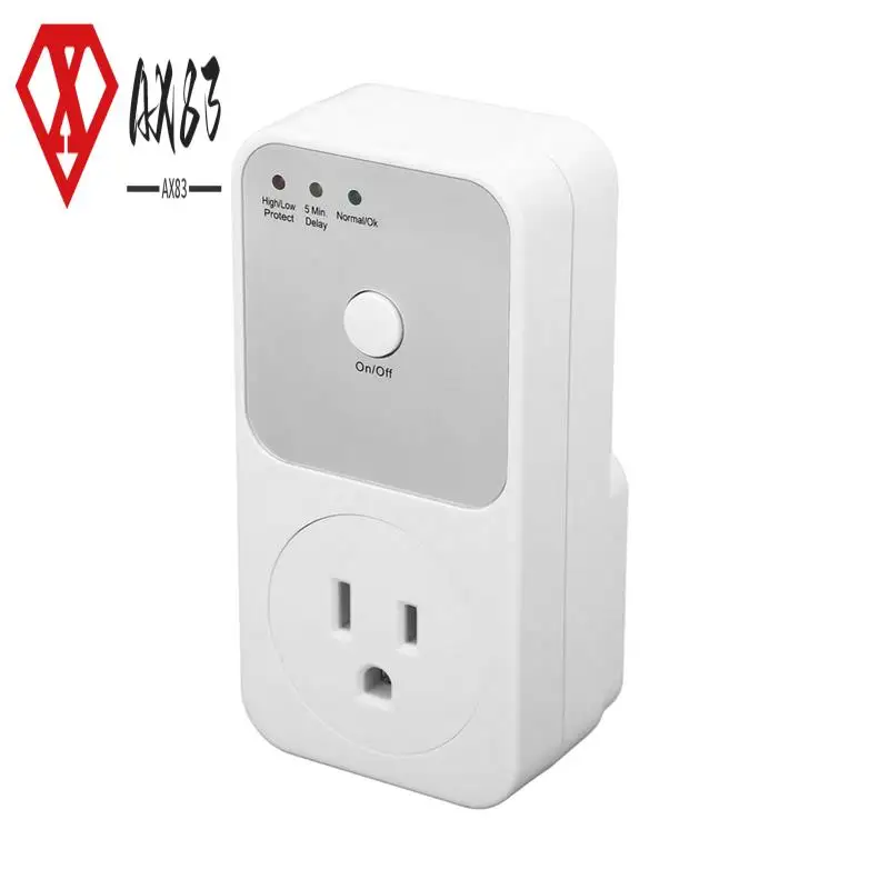 

AX83-Protector Voltage Relay Electrical Socket,Refrigerator Voltage Protector Multifunctional For Home Appliance US Plug