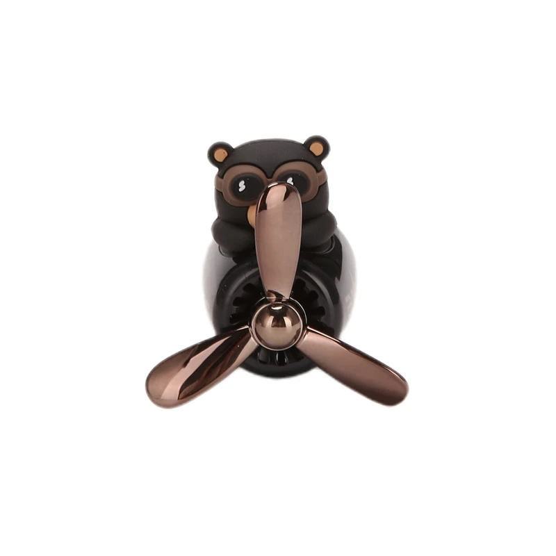 Little Bear Pilot Car Air Freshener Perfume Automobile Interior Perfume Clip Fragrance Ornament Car Accessories