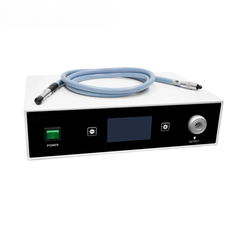 

100W Medical Endoscope Led Light Source With Fiber Cable For Rigid ENT Laparoscope Endoscope System