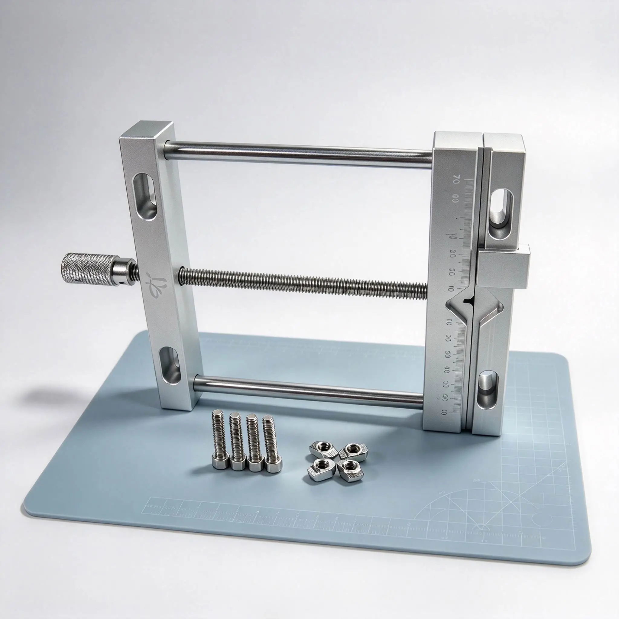 Us Stock Aluminium Alloy Flat Tongs Vice QGG Precision Parallel Jaw Vise Milling Machine Bench Drill Fixture Plain Screw Clamping Workholding Tool For Cnc Machining