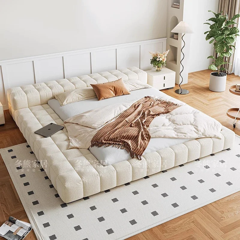 Tatami Design Bed Simple Sleeping Safe Full Massage Bed Modern Human Dog Double Luxury Bedroom Letto Matrimoniale Home Furniture