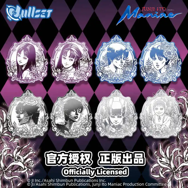 

Original Nullset Junji Ito Maniac Metal Badge Pin Blind Box Tomie Kawakami Anime Peripheral Figurine Badge Mystery Box Gift Toys