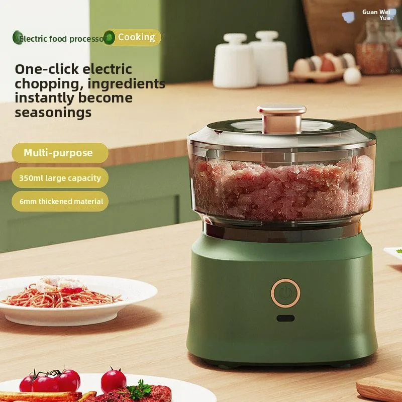 

Wireless Garlic Smasher Kitchen Gadget Small Meat Grinder Baby Food Processor Household Kitchen Appliance