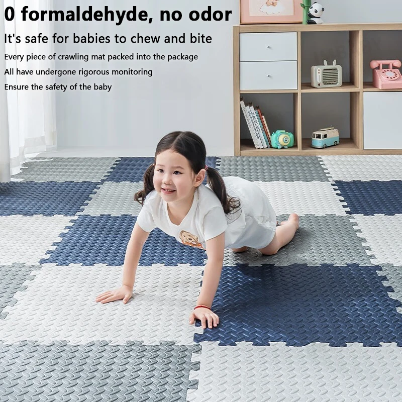 4/8/16 Pcs Cushion, Baby Crawling, Non-Slip Floor Mat for Kids, Mat Family Interlocking Foam Floor Tiles, Home Gym Equipment Mat view 3