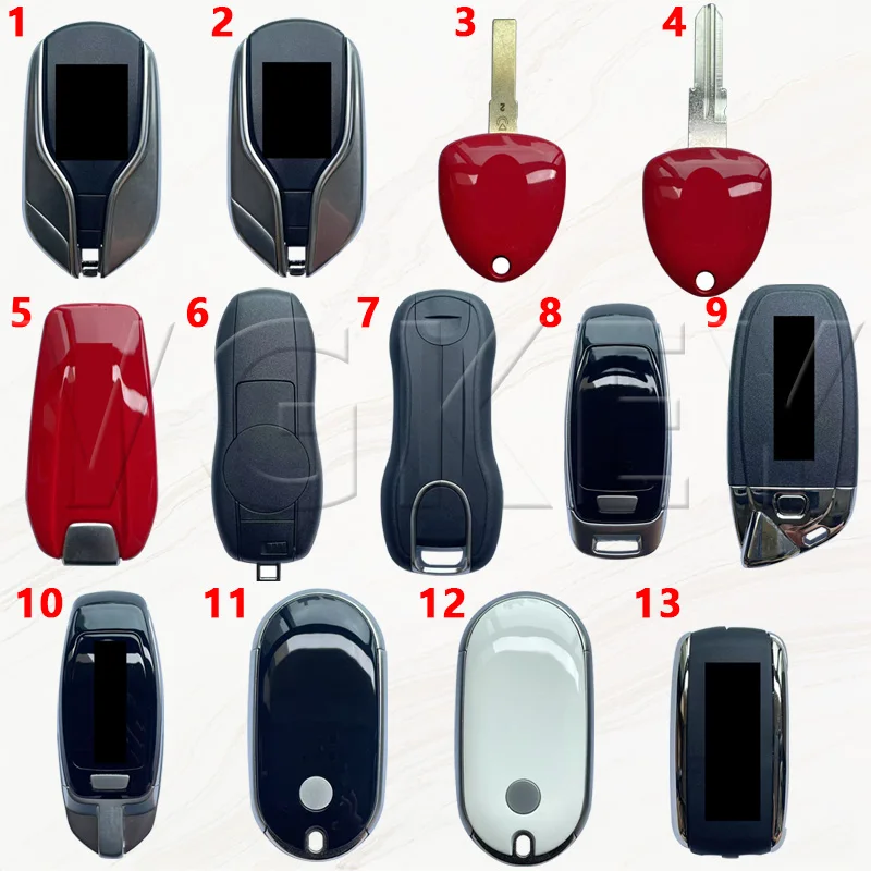 High quality key shells from various luxury brands can be used for key replacement or artistic design