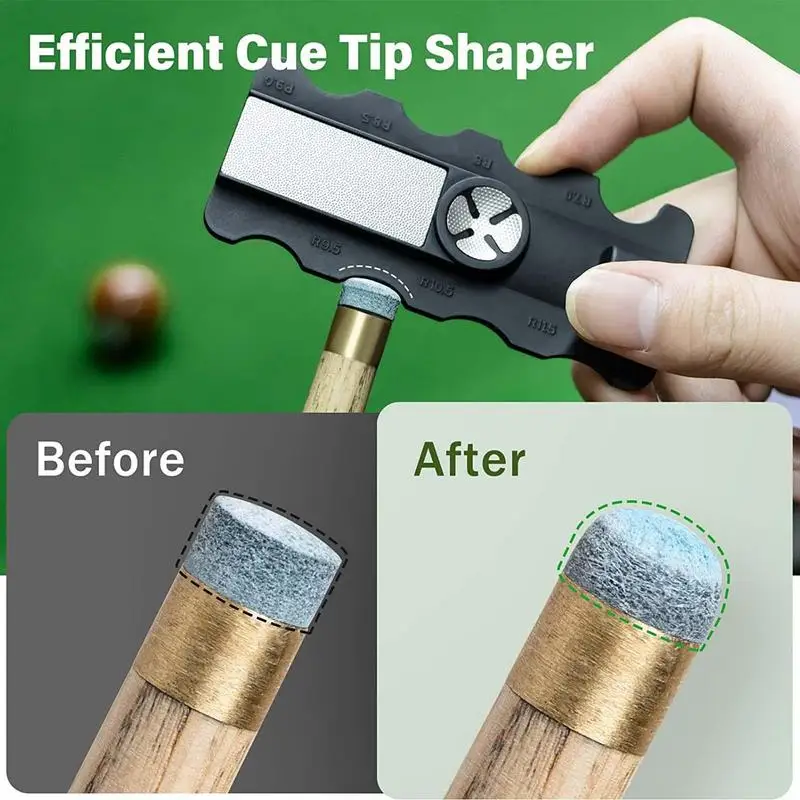 Pool Cue Tips Repair Tool Pool Stick Tip Shaper 5 In 1 Billiards Accessories Pool Stick Tip Shaper Scuffer Aerator Burnisher