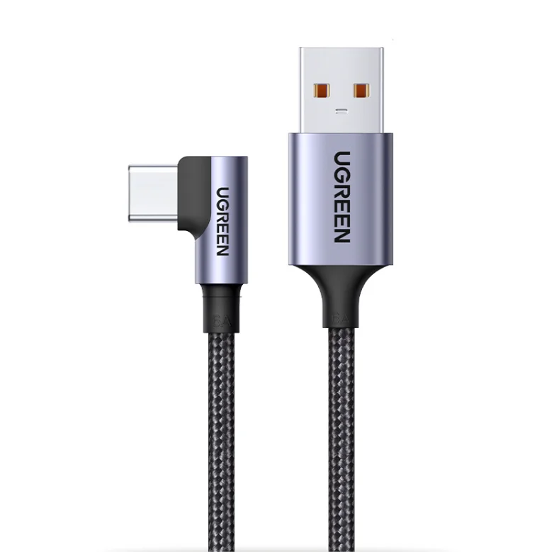 Ugreen 6A USB C Cable Right Angle 90 Degree Fast Charging Cable USB a to Type C Cable
