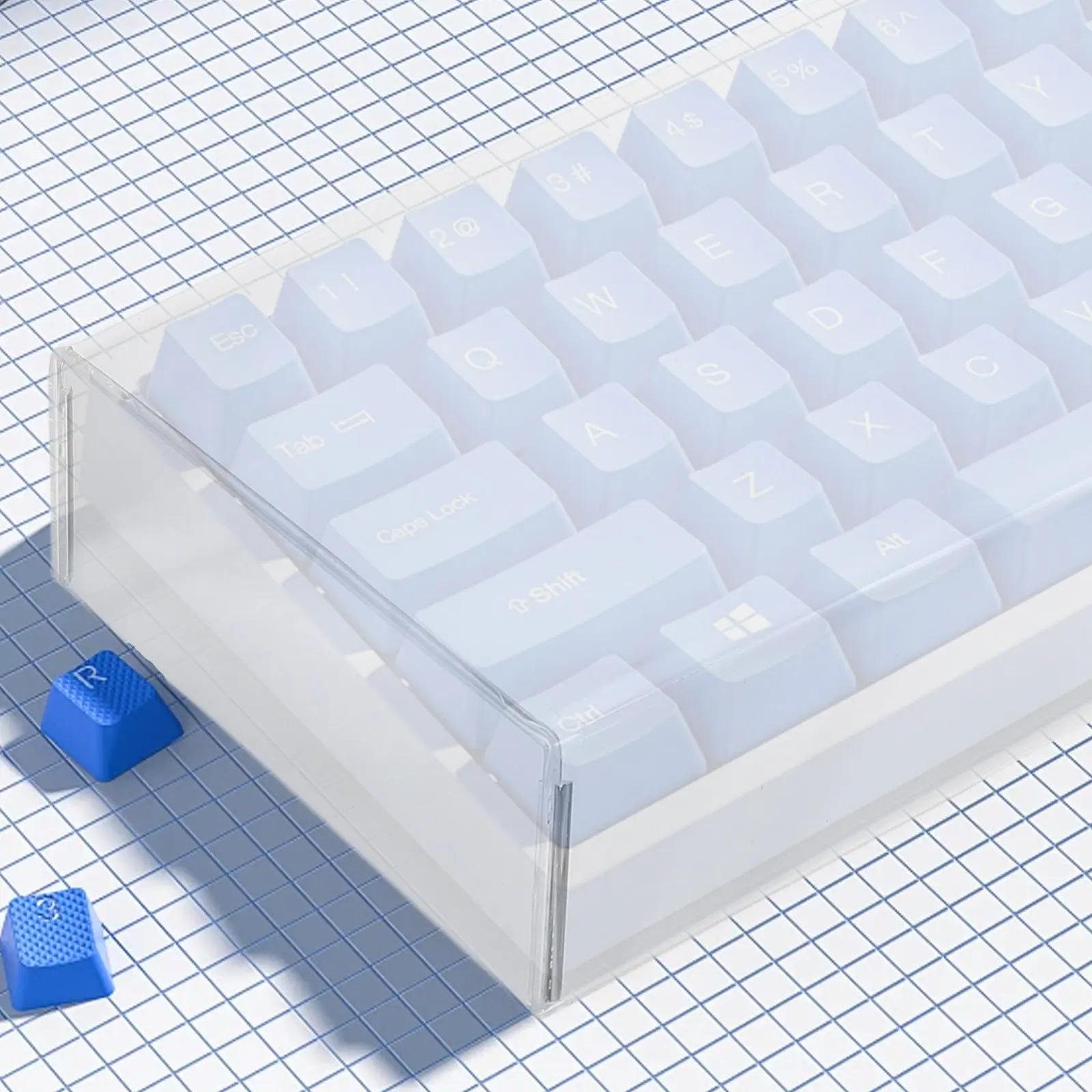 Large Size Acrylic Keyboard Cover Transparent Dust Protector Scratch Resistant Keyboard Protector for Laptop Computer Gaming