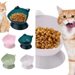 High Footed Pet Bowl Cat Food Bowl with Raised Tilt Mouth Detachable Cleaning Pet Feeding Basin Cat Supplies Anti Vomiting Pets