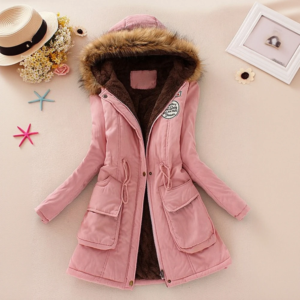 

Casual Long Sleeve Cotton-Padded Jacket Straight Sleeve Style Comfortable Women's Top Fashion Trend No Decoration