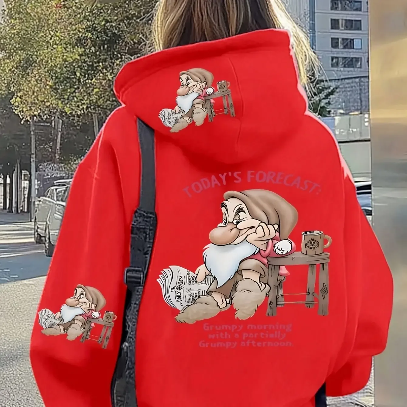 

Модная повседневная одежда с принтами персонажей мультфильма «Семь гномов Диснея», пригодная для машинной стирки, теплая, для осени и зимы.