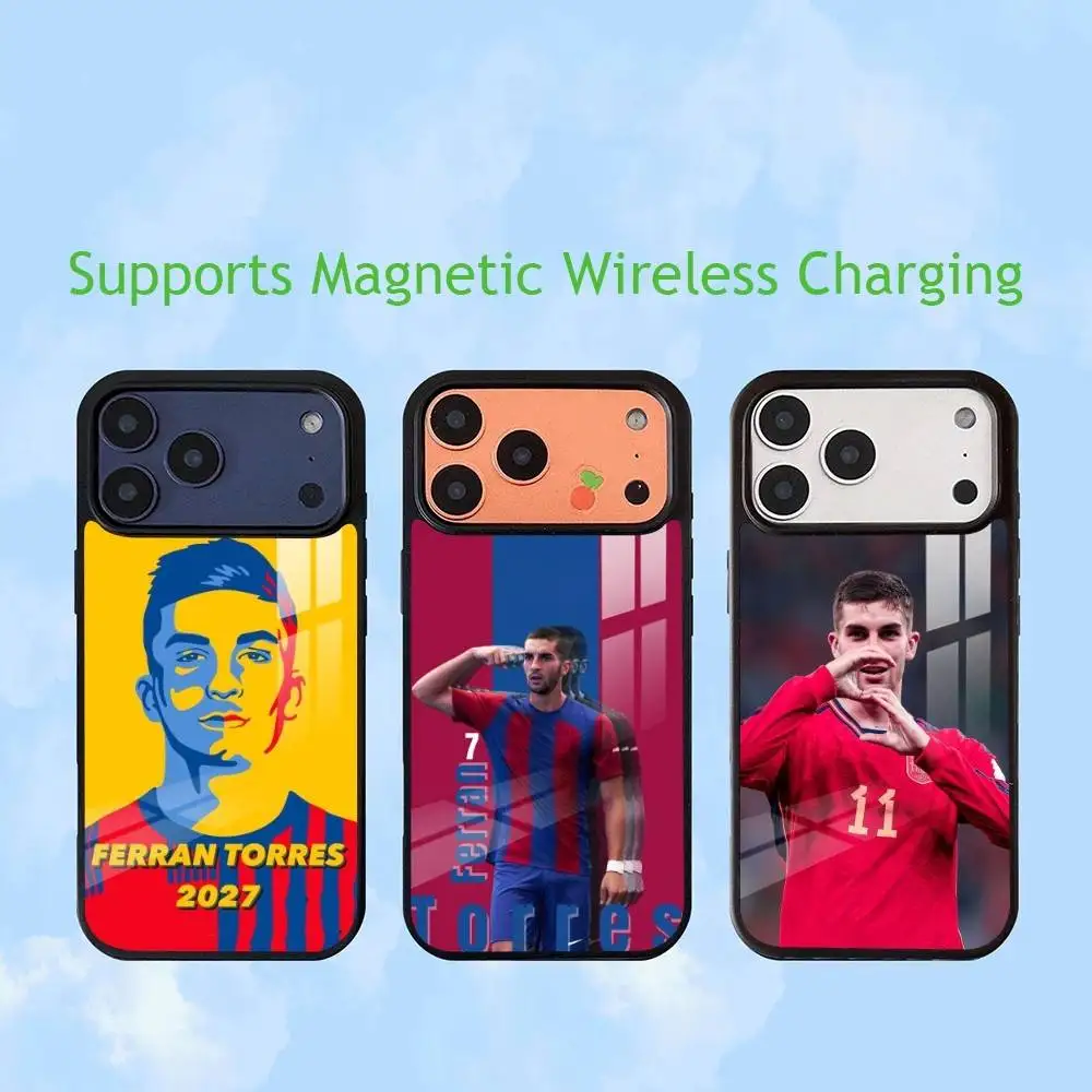 Spanish football Ferran Torres   Phone Case For iPhone17,16,15,14,13,12,11 Plus,Pro Compatible with magnetic wireless charging