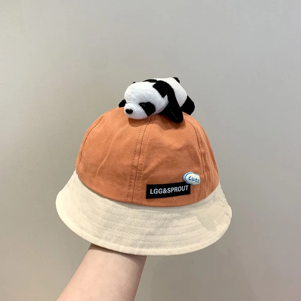 

Spring Summer Cute Panda Bucket Hat Baby Boys Girls Fisherman Cap Outdoor Children Sun Hat for Kids