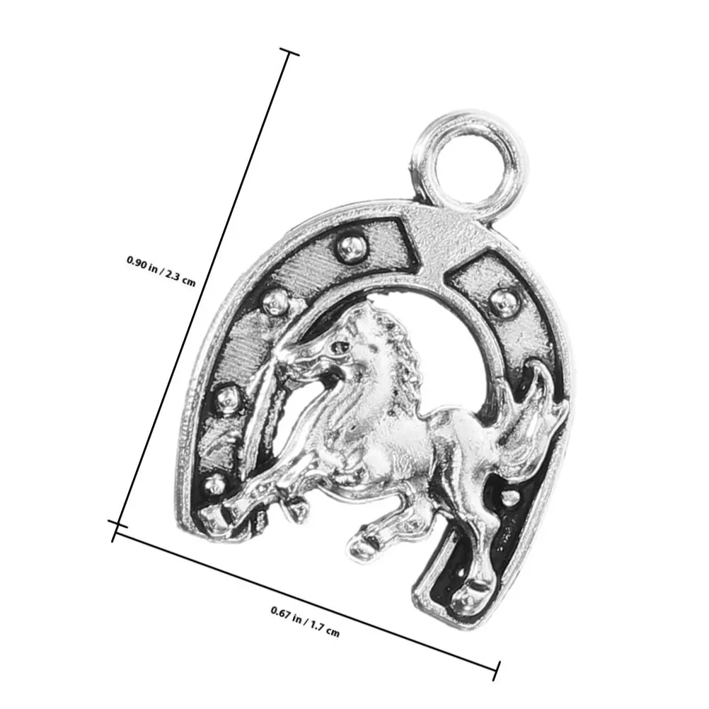 20개 참 장식품 목걸이 만들기용 귀여운 열쇠고리 카우보이 장식 부츠 팔찌