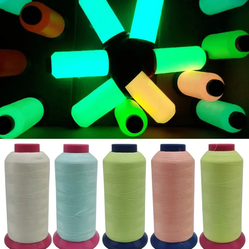 New Luminous Thread Glow In The Dark Embroidery DIY Handmade Stitch Thread Noctilucent Spool Sewing Line Accessory 1000Yard/Roll