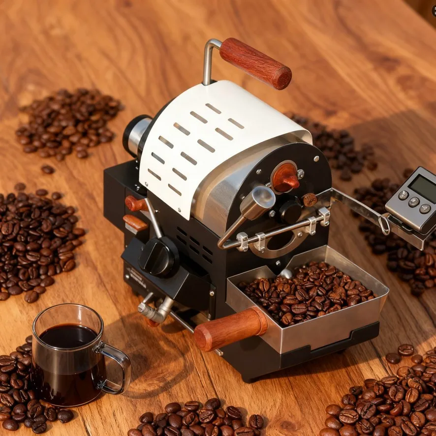 Roaster Gas Edition 100g Household Type Semi-hot Air Semi-straight Fire Manual Coffee Bean Dryer