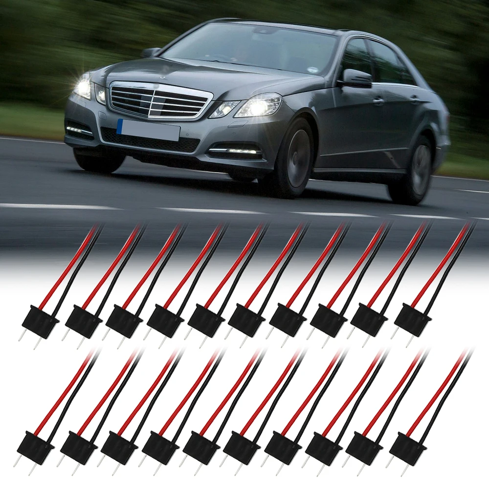20PCS  Male Adapter H7 LED Bulb Lamp Light Wire Connector Plug Socket Holder