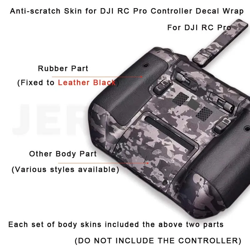 RC Pro Anti-scratch Skin for DJI RC Pro Controller Decal Wrap Cover FIlm Remote Contrller Sticker Accessories