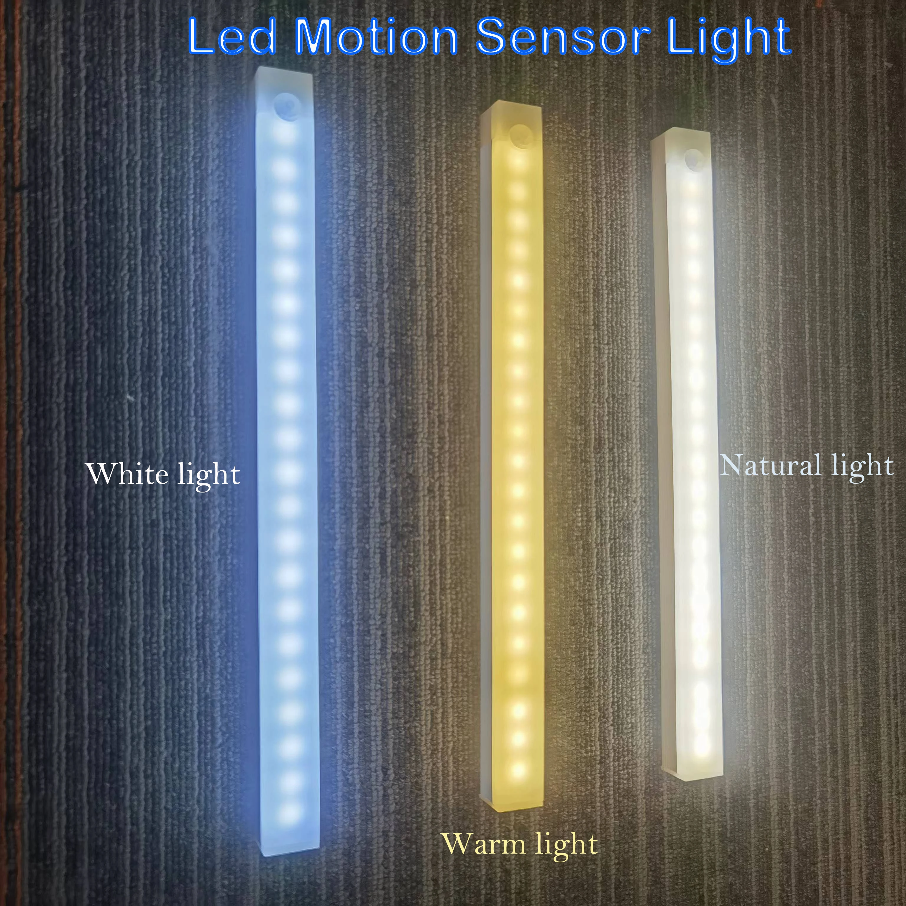 

Rechargeable Led Motion Sensor Tube Camping Night Light Portable Long Strip Bar Light for Emergency Night Market Outdoor Lamp