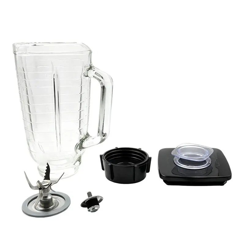 B06B-For Oster Blender Replacement Accessory Parts Kit- Glass Jar& 6-Blade Ice-Crushing Assembly,For Models 4655, 4961, 4980