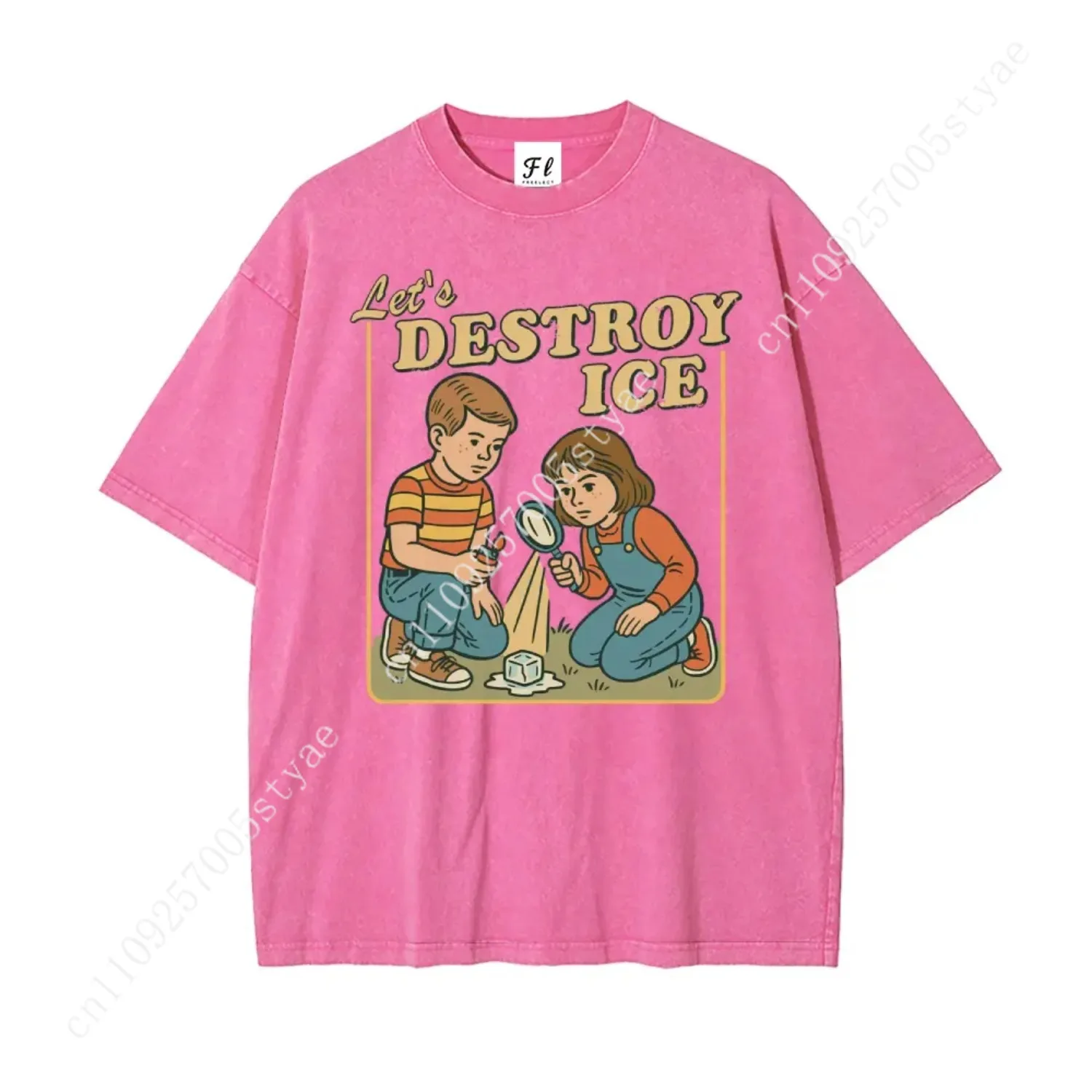 Let’s Destroy ICE Shirt, Retro Protest Tee, Satirical Graphic T-Shirt, Subtle Abolish ICE Shirt, Anti ICE Tee, Oversize Unisex W