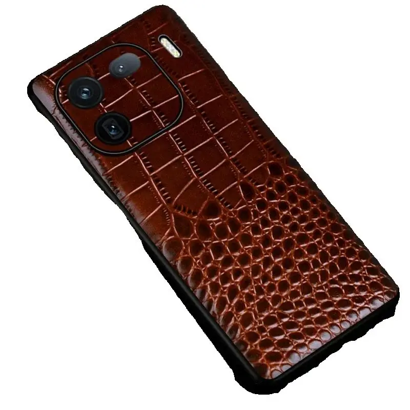 

Wobiloo New Luxury Genuine Cow Stick Leather Magnetic Cover Mobile Phone Book Case For Vivo Iqoo12 Iqoo 12 Pro Cases Funda Case