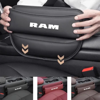Multifunction Car Seat Gap Organizer Storage Box Wallet Box For Dodge Ram 1500 2500 350 Universal Logo Auto Accessories