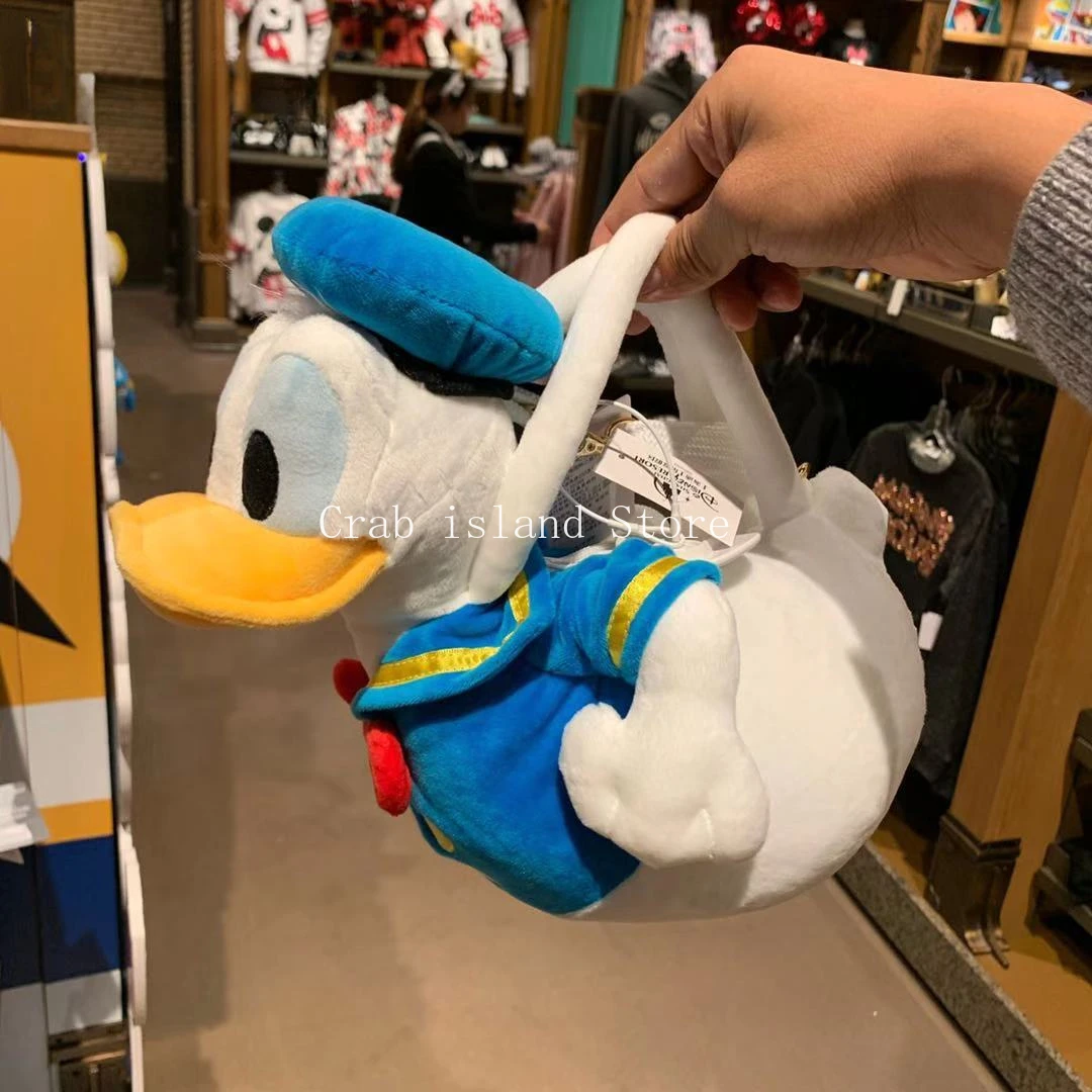 Oryginalna Disney kaczor Donald regulowana pluszowa torba na ramię urocza torba Crossbody portmonetka prezenty na urodziny, boże narodzenie dla