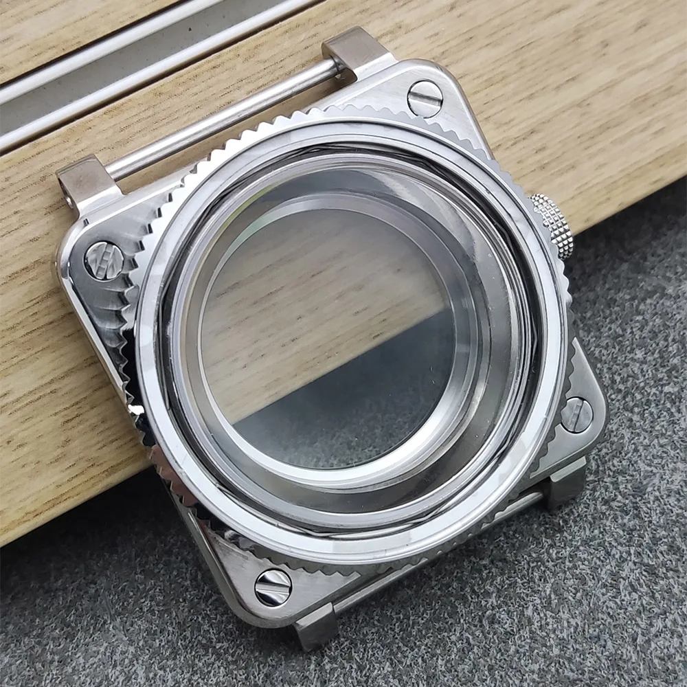 Assembled Watch Box 42MM SKX007 Square Case Sapphire Japanese automatic movement, 316 stainless steel, NH35/36/4R/7S watch cases