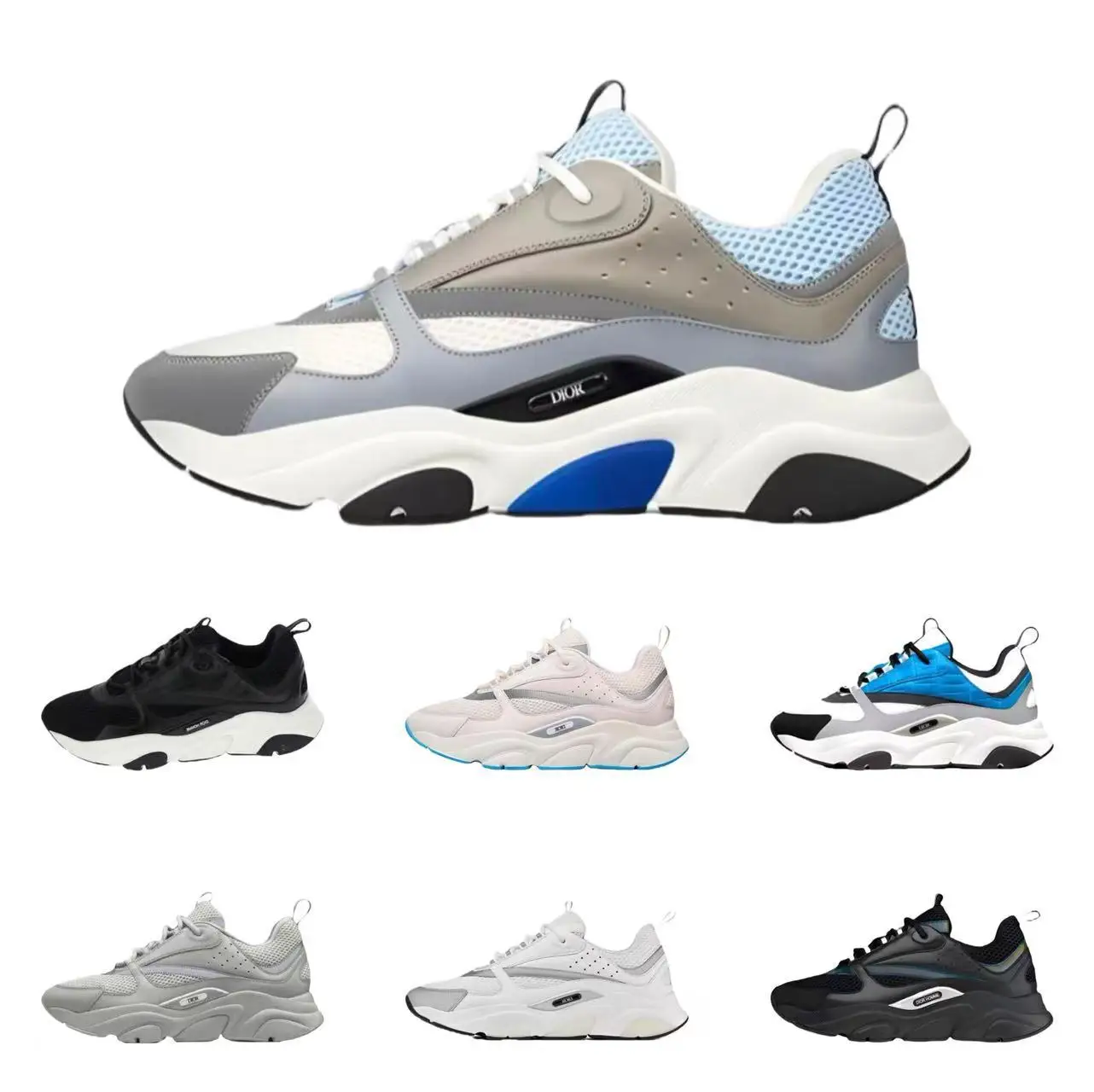 

Summer new casual sports shoes for men retro fashion sports shoes mesh contrast color thick bottom sports shoes for men