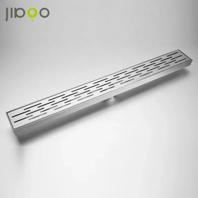 2024 Modern Stainless Steel Bathroom Linear Floor Drain with Grate Cover