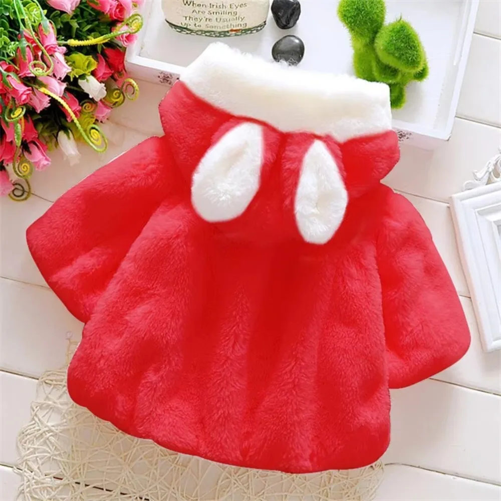 

Korean Warm Baby Outerwear Cartoon Fleece Baby Girl Clothes Kids Coats