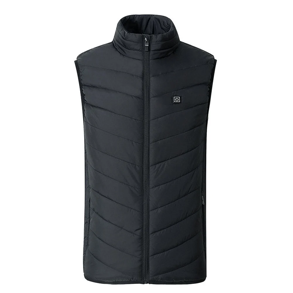 Men Women USB Heated Vest 9 Zone Smart Heating Jacket Power Bank Not Included Electric Warm Vest for Winter Hunting