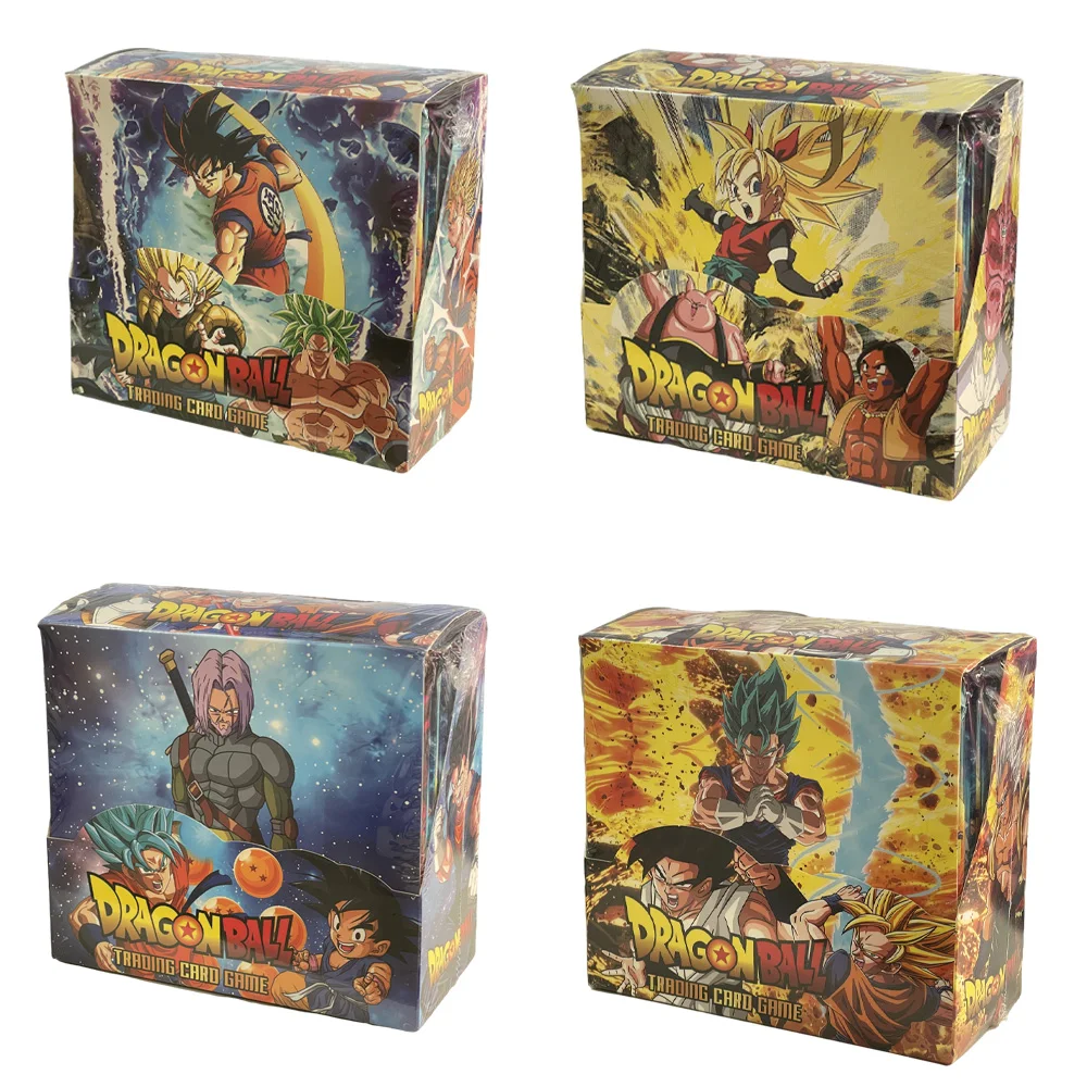 

New Dragon Ball Series Card English Anime Character Peripheral Collection Flash Card Toys Children's Gift Original Box