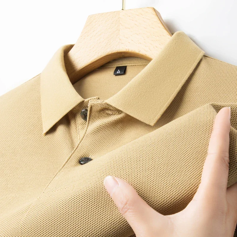 Men's 100% Cotton Polo Shirt - Summer Casual Breathable Tee,19 Colors,Ideal for Golf and Sports,Business Casual,Silk-Like Finish, image 8